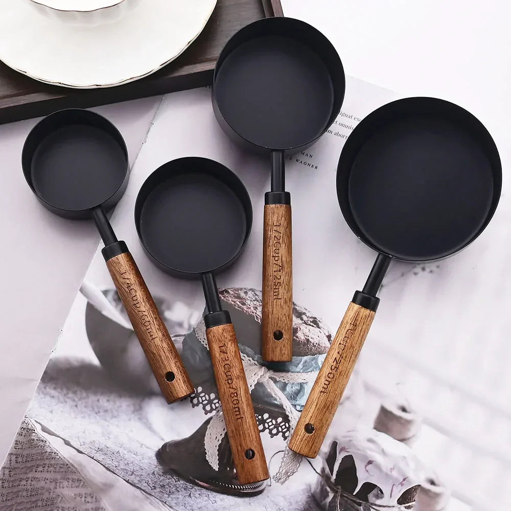 Stainless Steel Measuring Cups and Spoons Set with Ergonomic Handles Ð Stylish Design for Precision Cooking 7