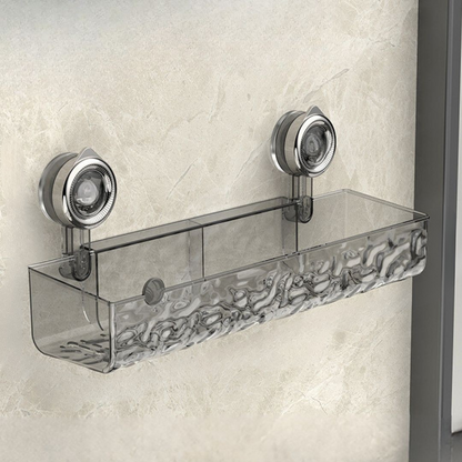 Stylish Corner Shower Caddy | Two-Tier Suction Shelf for Space-Saving Bathroom Organizer 1