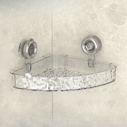 Stylish Corner Shower Caddy | Two-Tier Suction Shelf for Space-Saving Bathroom Organizer 3