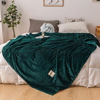 Thick Flannel Blanket | Luxurious Softness for Cozy Warmth on Cold Nights 0