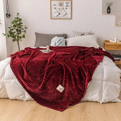 Thick Flannel Blanket | Luxurious Softness for Cozy Warmth on Cold Nights 1