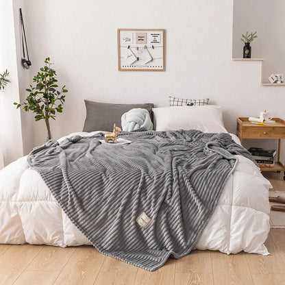 Thick Flannel Blanket | Luxurious Softness for Cozy Warmth on Cold Nights 4