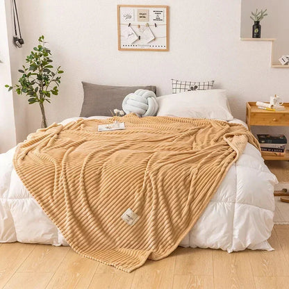 Thick Flannel Blanket | Luxurious Softness for Cozy Warmth on Cold Nights 5