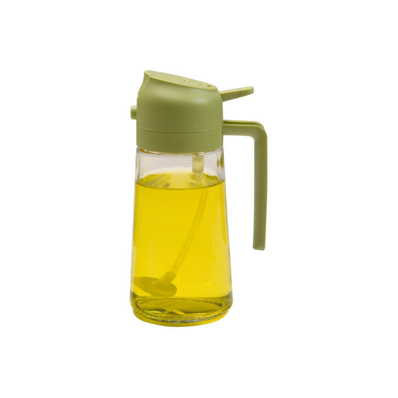 Versatile Kitchen Tool | 2-in-1 Glass Oil Sprayer with Precise Control | Ideal for Cooking and Grilling 0