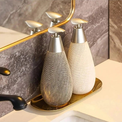 Vintage Charm | Ceramic Soap Dispenser with Retro Design | Elegant Kitchen & Bathroom Accessory 0