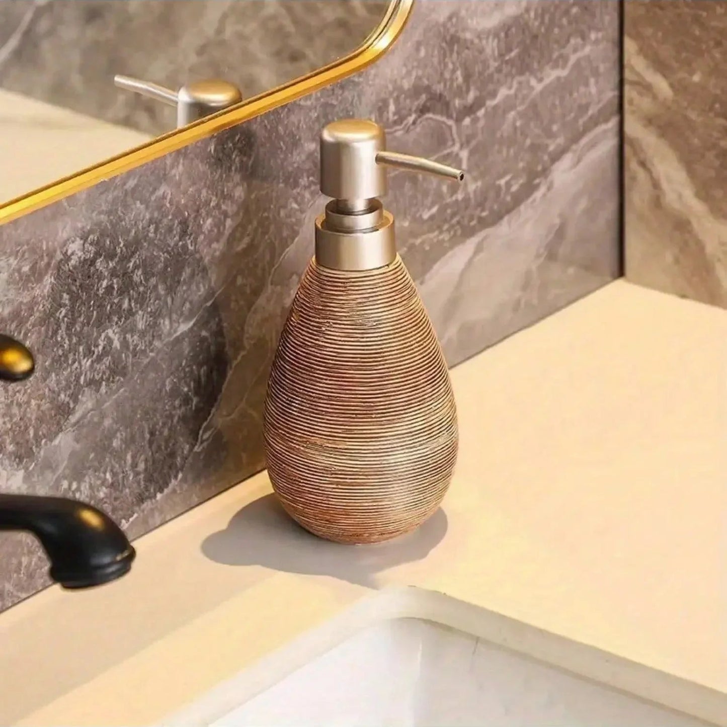 Vintage Charm | Ceramic Soap Dispenser with Retro Design | Elegant Kitchen & Bathroom Accessory 5