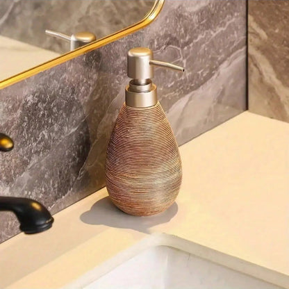 Vintage Charm | Ceramic Soap Dispenser with Retro Design | Elegant Kitchen & Bathroom Accessory 5