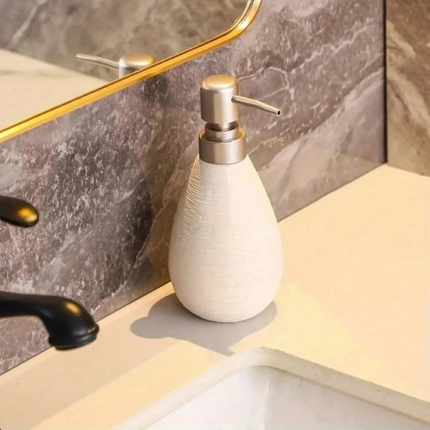 Vintage Charm | Ceramic Soap Dispenser with Retro Design | Elegant Kitchen & Bathroom Accessory 6