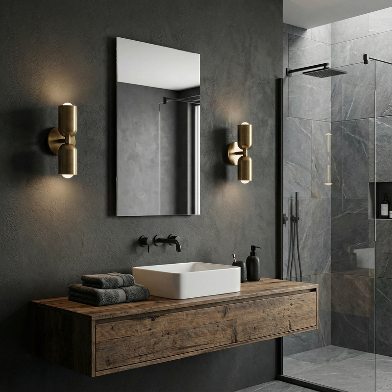 Vintage Double Head Wall Sconce | Elegant Brass Design for Timeless Illumination 5